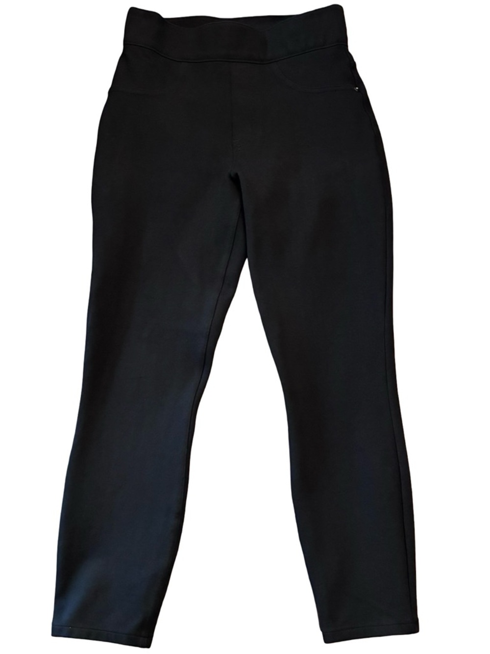 SPANX Black “Jean-ish” High-Waist Leggings, Size Extra Small.